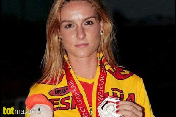 Raquel amb medalla