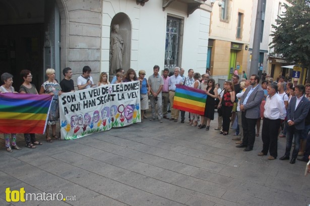 Manifestació contra homofòbia LGTBI