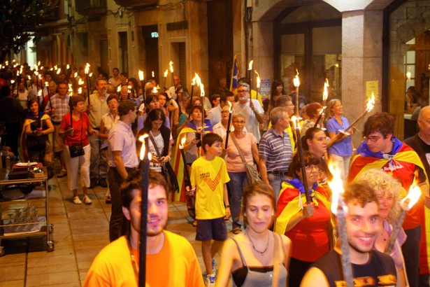 Ciutat 2014/2015, Diada Catalunya ofrena floral