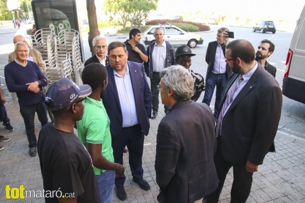 Oriol Junqueras a la presentació de la Llei de Barris