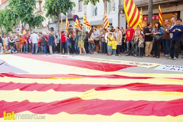 manifestació a favor de la república catalana