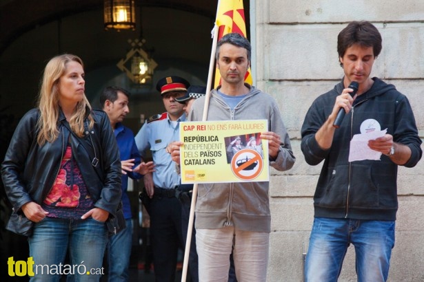 manifestació a favor de la república catalana