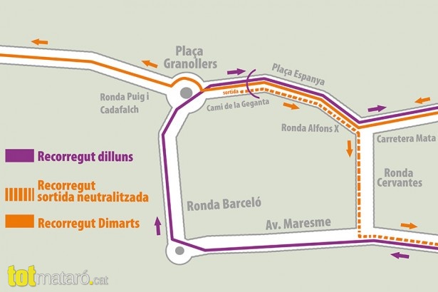 Ciutat 2014/2015 Mapa Volta ciclista