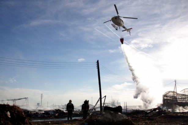 Incendi Vilassar de Dalt Helicopter